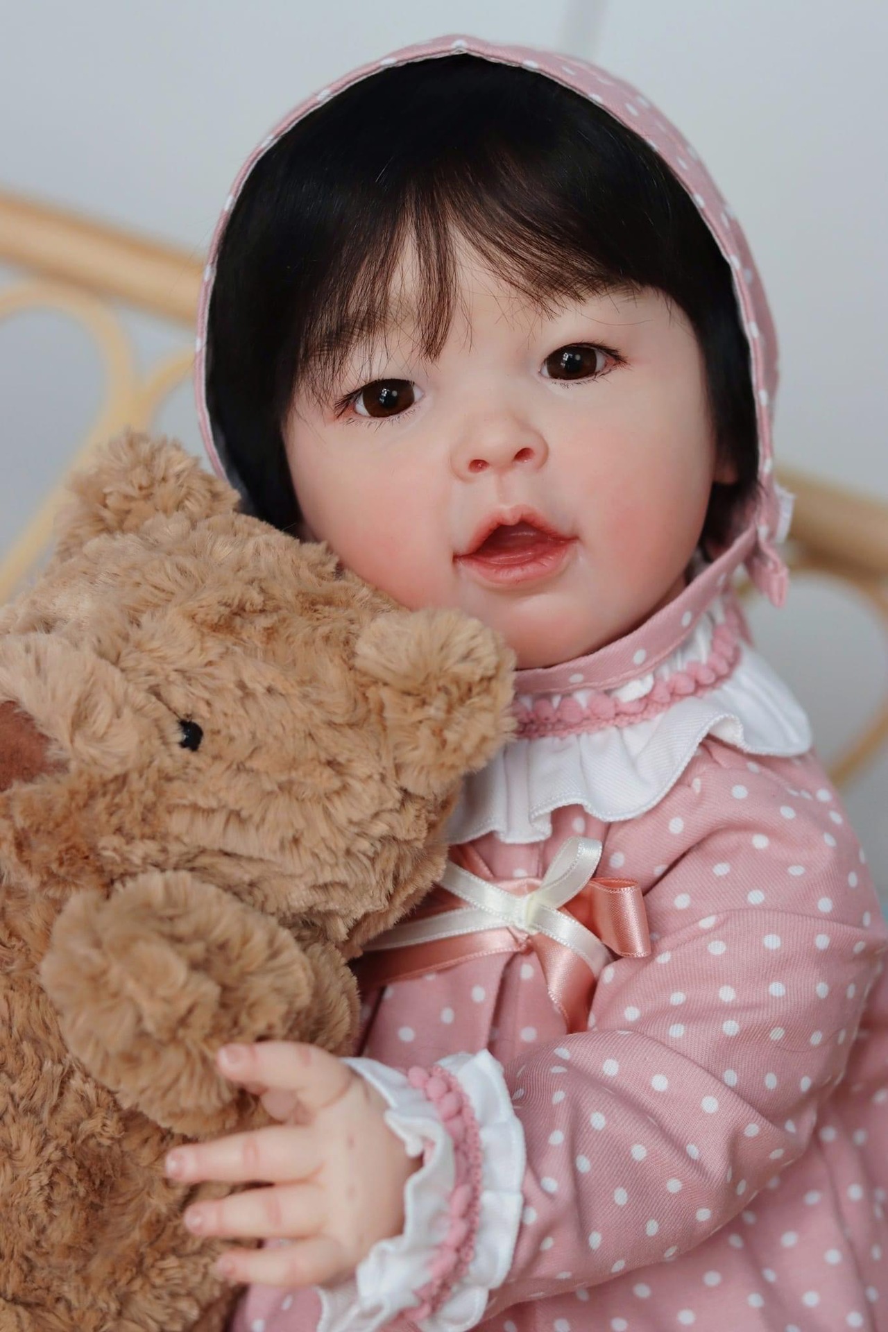 Kids Education App - Meilian ตุ๊กตาเด็กทารก Reborn ตุ๊กตาสําเร็จรูปด้วยผม Rooted Soft