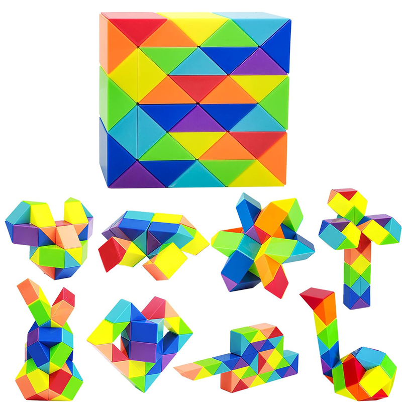 Kids Education Related - Magic SNAKE Cube Twist ปริศนา 72/48/36/24