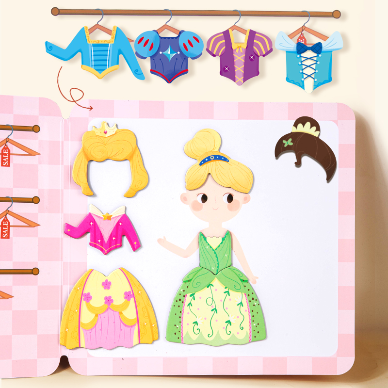 Kids Education Book - เด็ก Magnetic Quiet Book ของเล่นแม่เหล็กจิ๊กซอว์ปริศนาการศึกษาของเล่นทําด้วยมือ DIY
