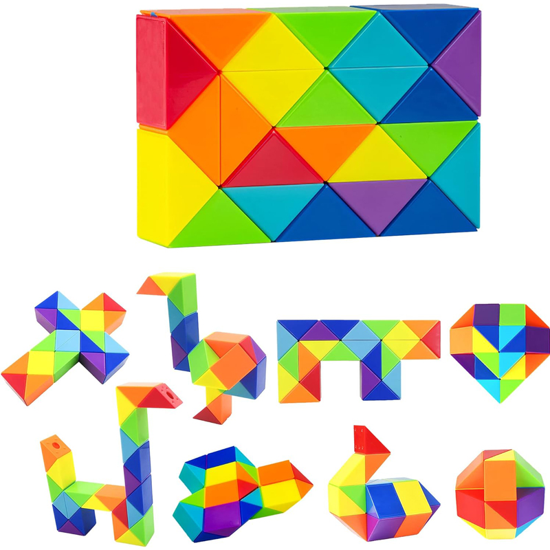 Rainbow พับ Magic SNAKE Cube T - Kids Education Related บทวิจารณ์และราคา