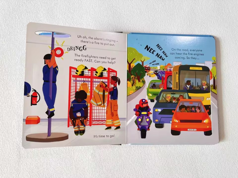 Usborne Peep Inside How A Fire - Kids Education Book บทวิจารณ์และราคา