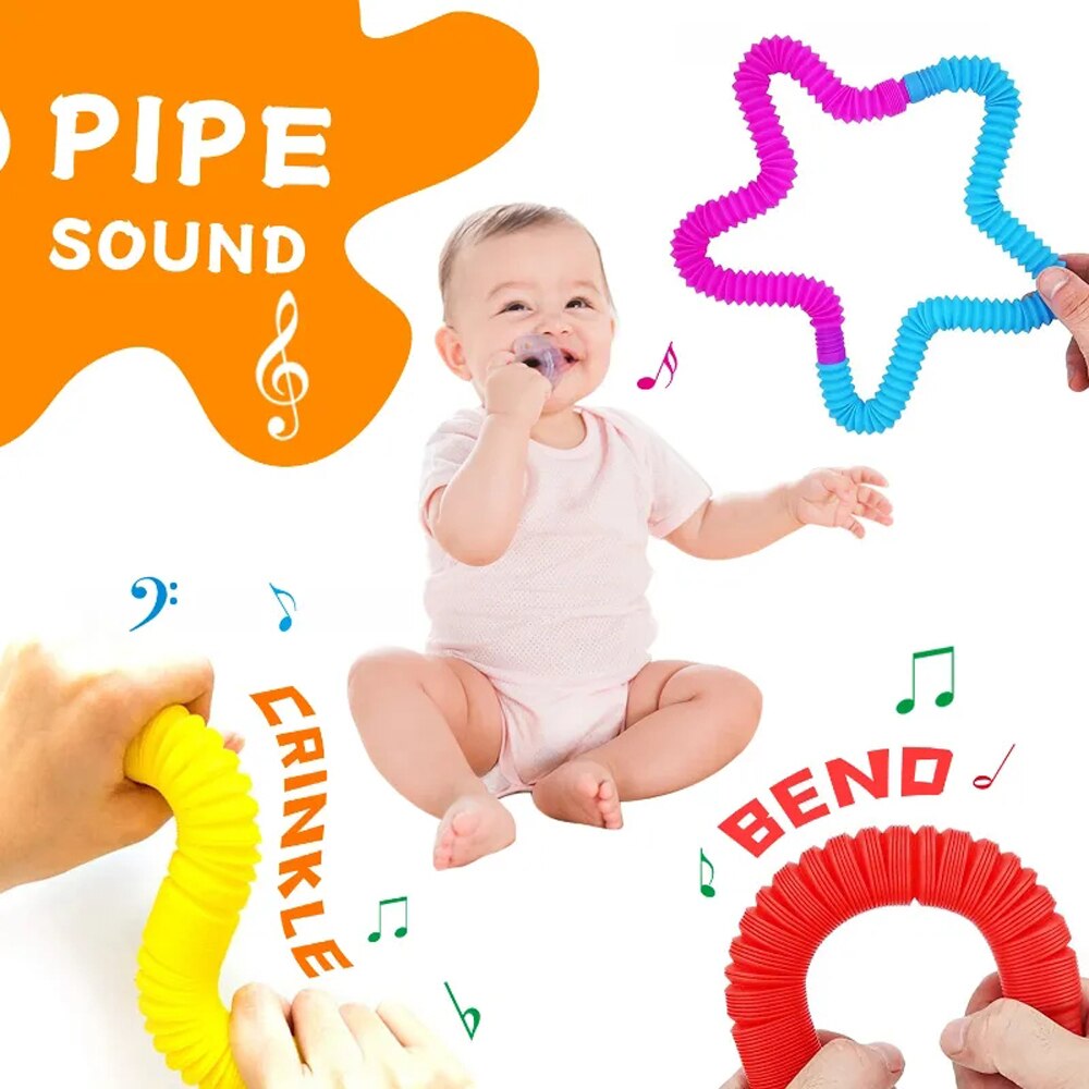 8 ชิ้น ท่อป๊อปยืดหดได้หลากสี ท - Kids Education App บทวิจารณ์และราคา